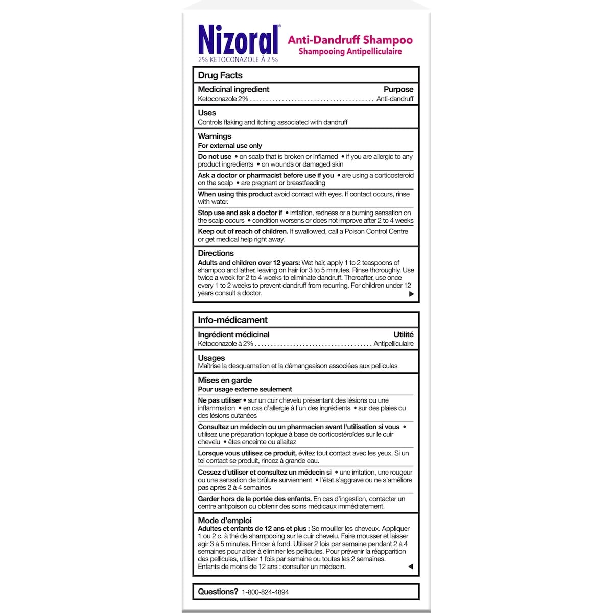 Ketoconazole 2 Percent Anti-dandruff and Itchy Scalp Shampoo