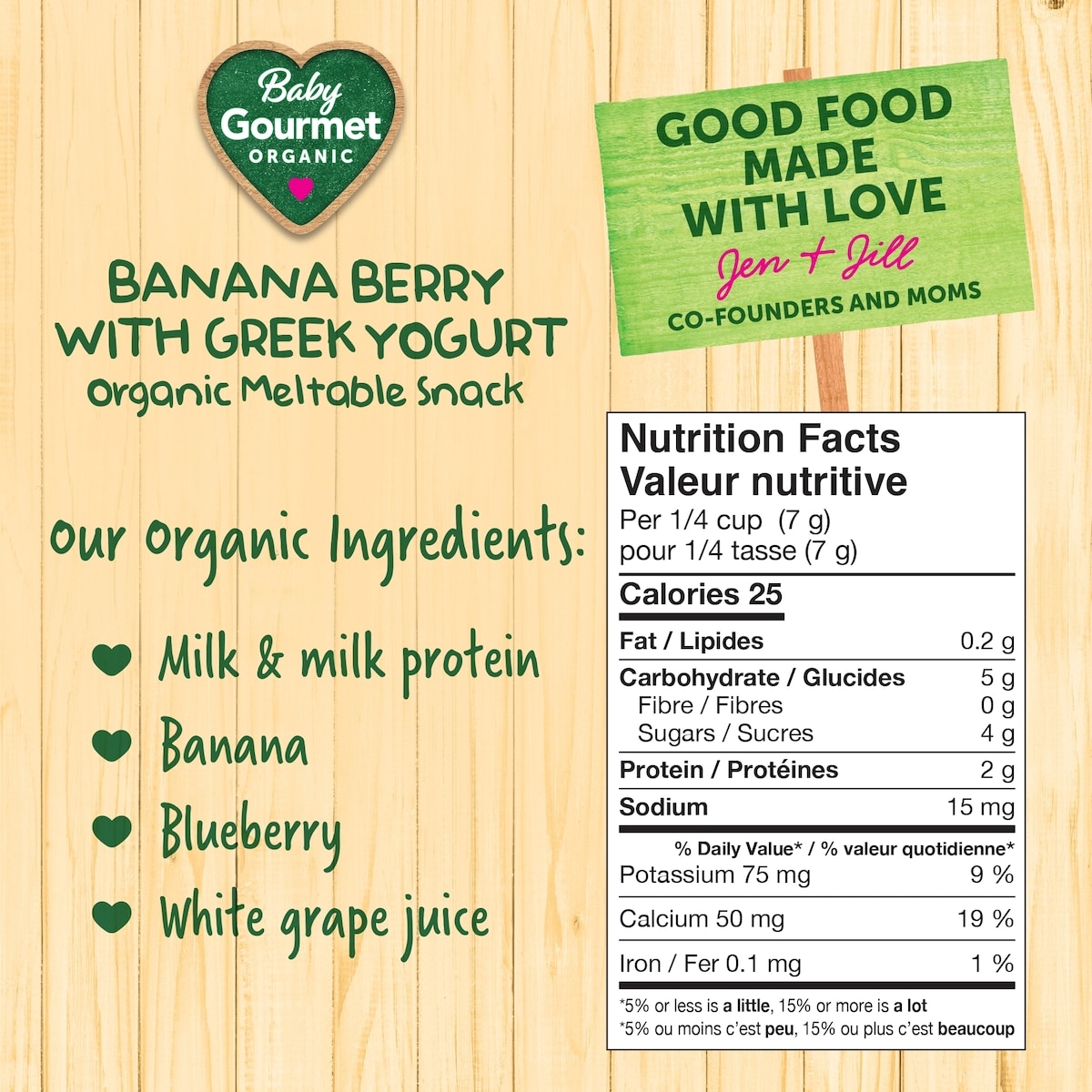 Baby Gourmet Meltable Mushies Banana Berry with Greek Yoghurt organic baby snack