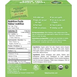 Barres à l'avoine, aux fruits et légumes biologiques pomme patate douce de Little Gourmet 2