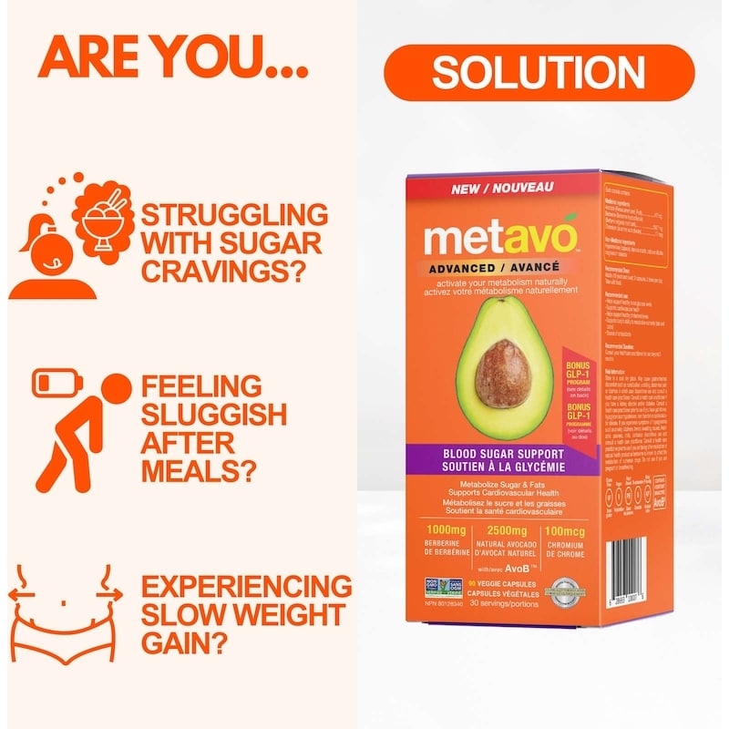 metavo glp 1 Metavo Advanced Blood Sugar Support Capsules