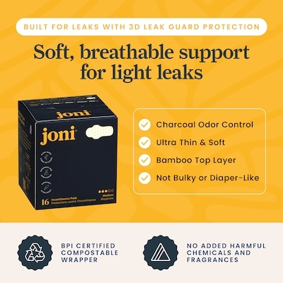 Organic Bamboo Incontinence Pads • Fast-Absorb, Plant-Based 3
