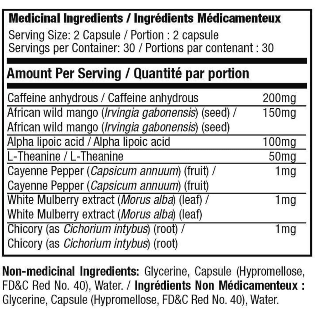 Capsules liquides à la technologie Thermogénique extrême Black d’Hydroxycut
