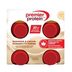 Frappé hyperprotéiné aux bananes et crème prêt à boire 2