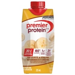 Frappé hyperprotéiné aux bananes et crème prêt à boire 4
