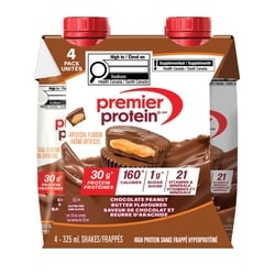 Frappé hyperprotéiné au chocolat et beurre d’arachides prêt à boire 1