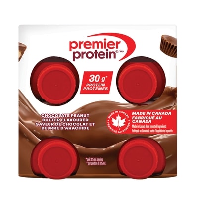 Frappé hyperprotéiné au chocolat et beurre d’arachides prêt à boire 2
