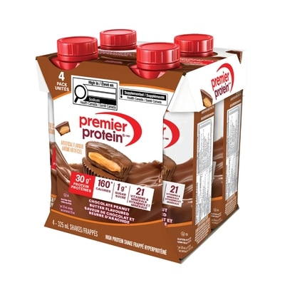 Frappé hyperprotéiné au chocolat et beurre d’arachides prêt à boire 3