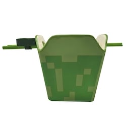 Bol à ramen en forme de boîte à emporter Minecraft avec baguettes 2