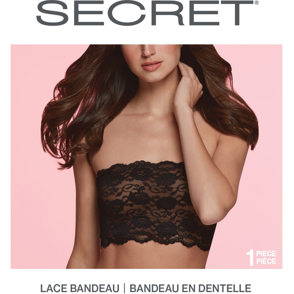 Lace Bandeau W/hooks - L/xl