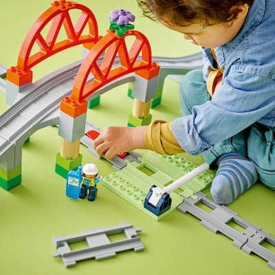DUPLO Town Train Bridge and Tracks Expansion Set 10426 5