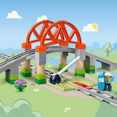 DUPLO Town Train Bridge and Tracks Expansion Set 10426 6
