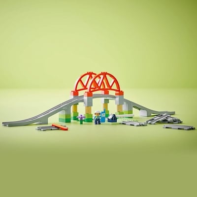 DUPLO Ma ville Ensemble d’extension Pont et rails de train 10426 4