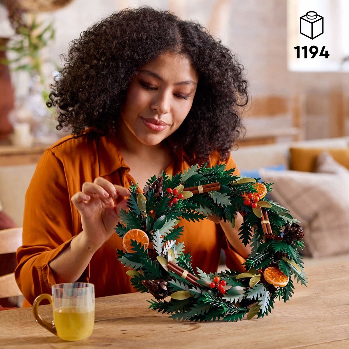 LEGO Icons Wreath-Making Kit and Holiday Garland 10340