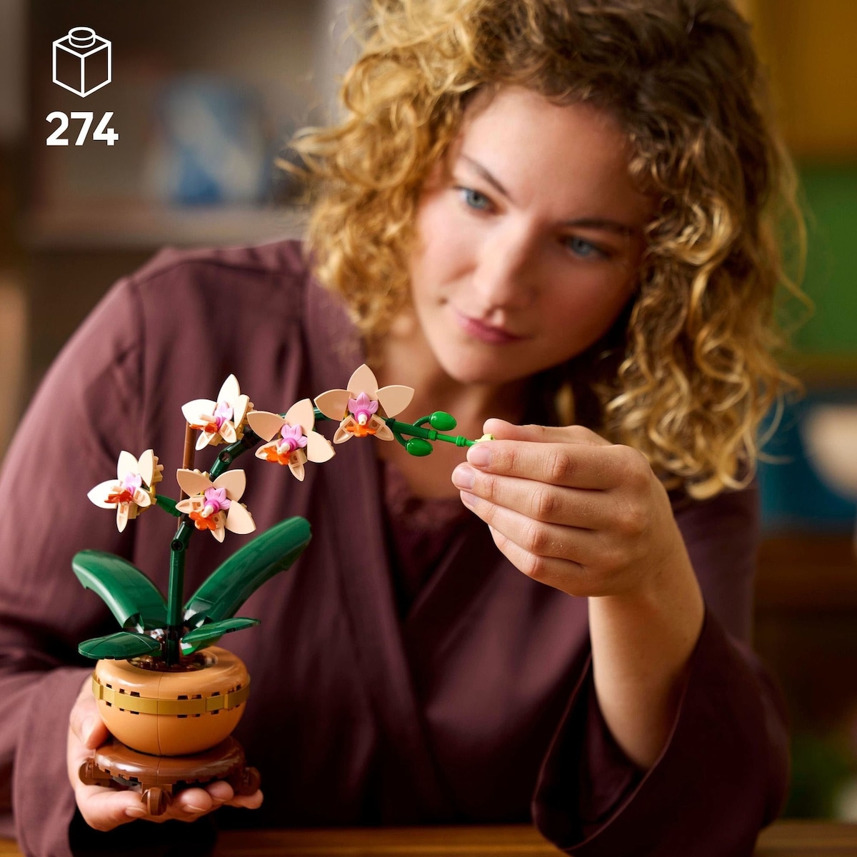 LEGO Botanicals Mini Orchid Building Set for Adults 10343