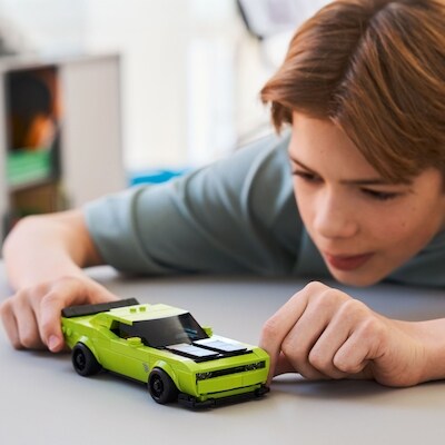 Speed Champions La Voiture Sport Dodge Challenger SRT Hellcat, Jouet 77237 3