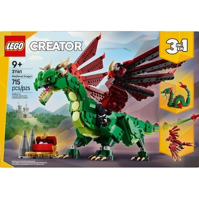 Creator 3 in 1 Medieval Dragon Building Toy 31161