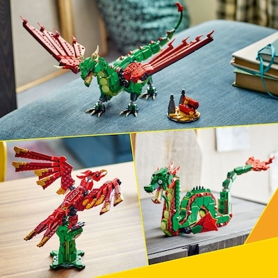 Creator 3en1 Le Dragon Médiéval, Ensemble de Jeu de Créature 31161 4