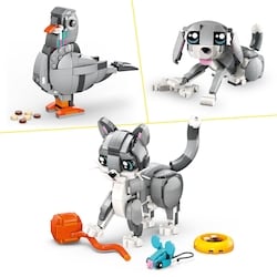 Creator 3en1 Le Chat Enjoué, Jouet, Ensemble de Jeu d’Animal 31163 4