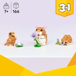 Creator 3 en 1 Le Hamster Mignon avec une Fleur 31376 2