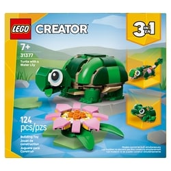 Creator 3 in 1 Turtle with a Water Lily Flower 31377 1