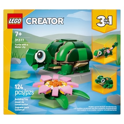 Creator 3 in 1 Turtle with a Water Lily Flower 31377