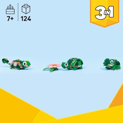 Creator 3 in 1 Turtle with a Water Lily Flower 31377 2