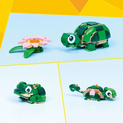 Creator 3 in 1 Turtle with a Water Lily Flower 31377 3