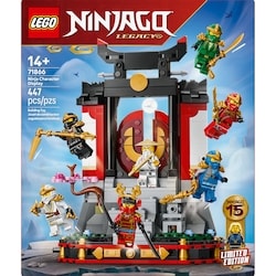 NINJAGO Le Socle d’Exposition de Personnages Ninjas – 15e Anniversaire 71866 1