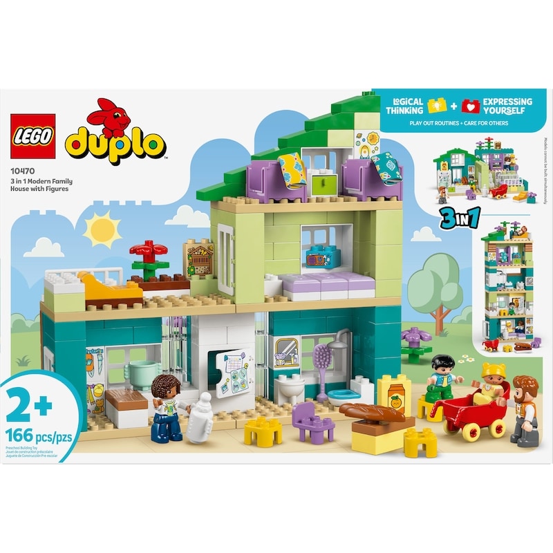 DUPLO Town 3 in 1 Modern Family House with Figures 10470