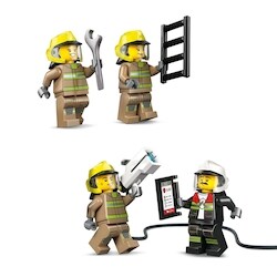 City Airport Fire Truck Toy Building Set 60499 6