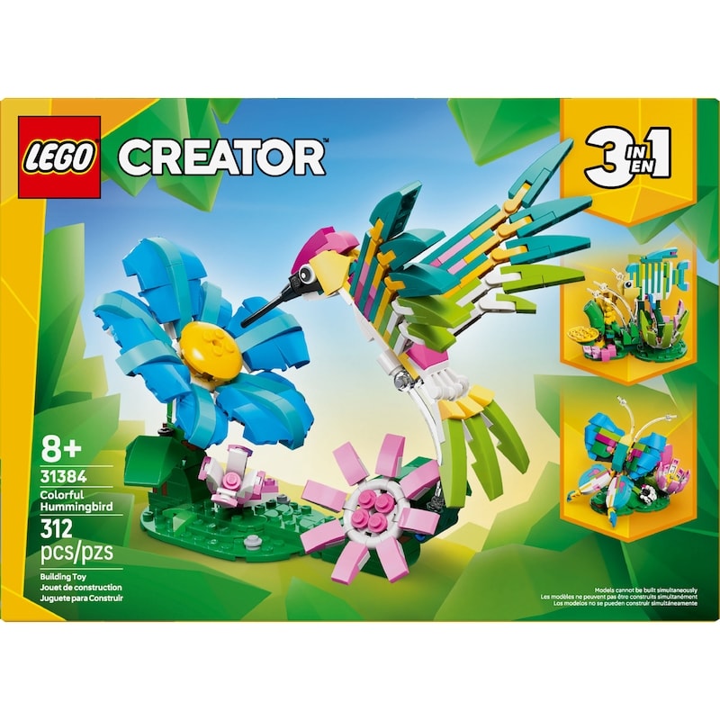 Creator 3 in1 Wild Animals: Colorful Hummingbird 31384