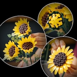 Botanicals Sunflower Bouquet Building Set 11502 4