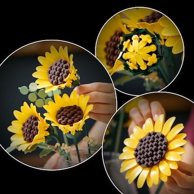 Botanicals Sunflower Bouquet Building Set 11502 4