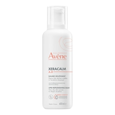XeraCalm A.D Lipid-Replenishing Balm, Nourishes 48 hrs, No Preservative, Fragrance-Free, paraben and alcohol-free - for Atopic, very dry skin - 400 mL