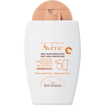 Mineral Tinted Ultra-Fluid Facial Sunscreen Lotion SPF 50+, UV and Blue Light Protection, Fragrance-free - for Sensitive Skin