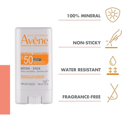 Mineral Sunscreen Stick SPF 50, Face & Body, UV Protection, Fragrance Free - for Sensitive Skin 2