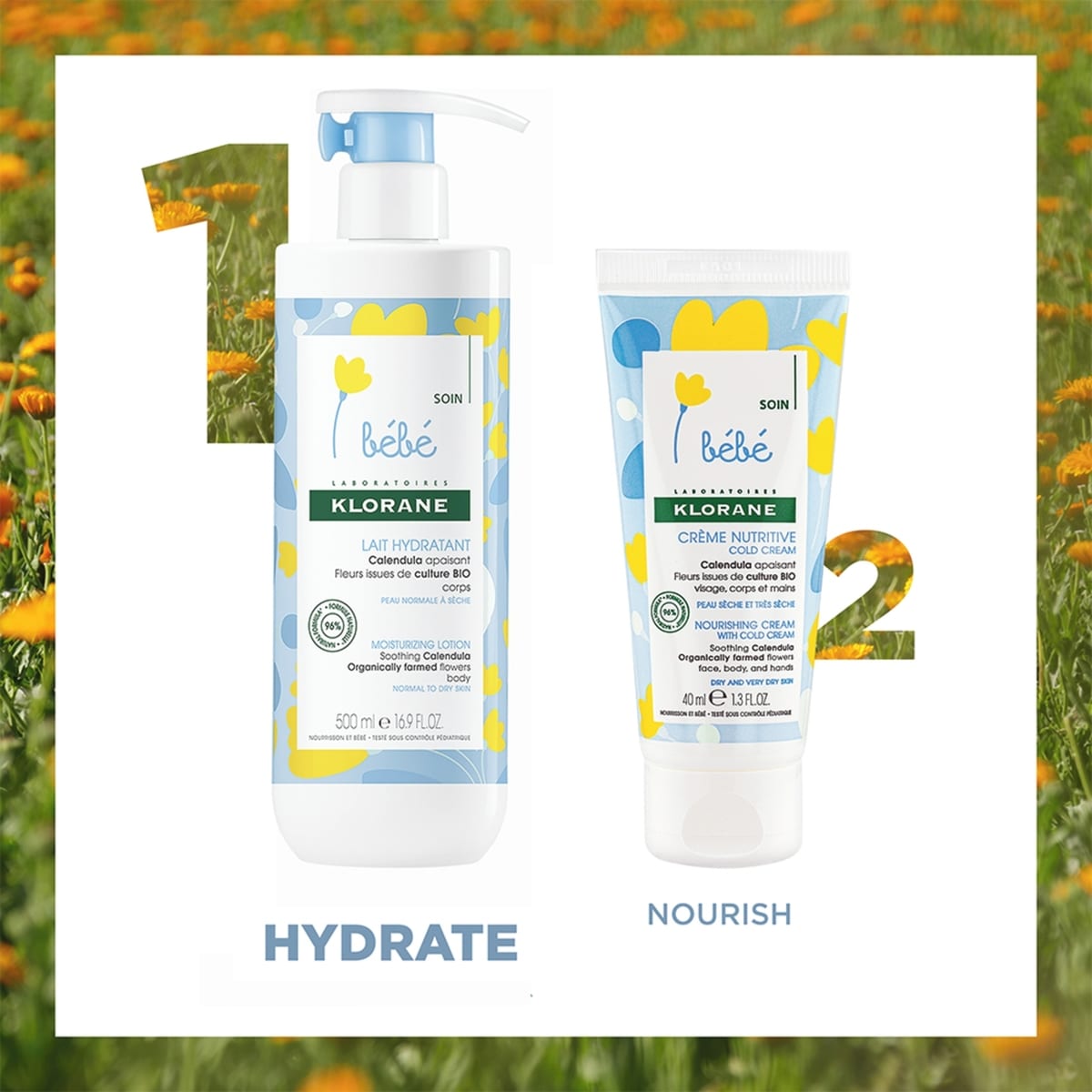 Moisturizing Lotion with Calendula - Normal to Dry Skin - Baby