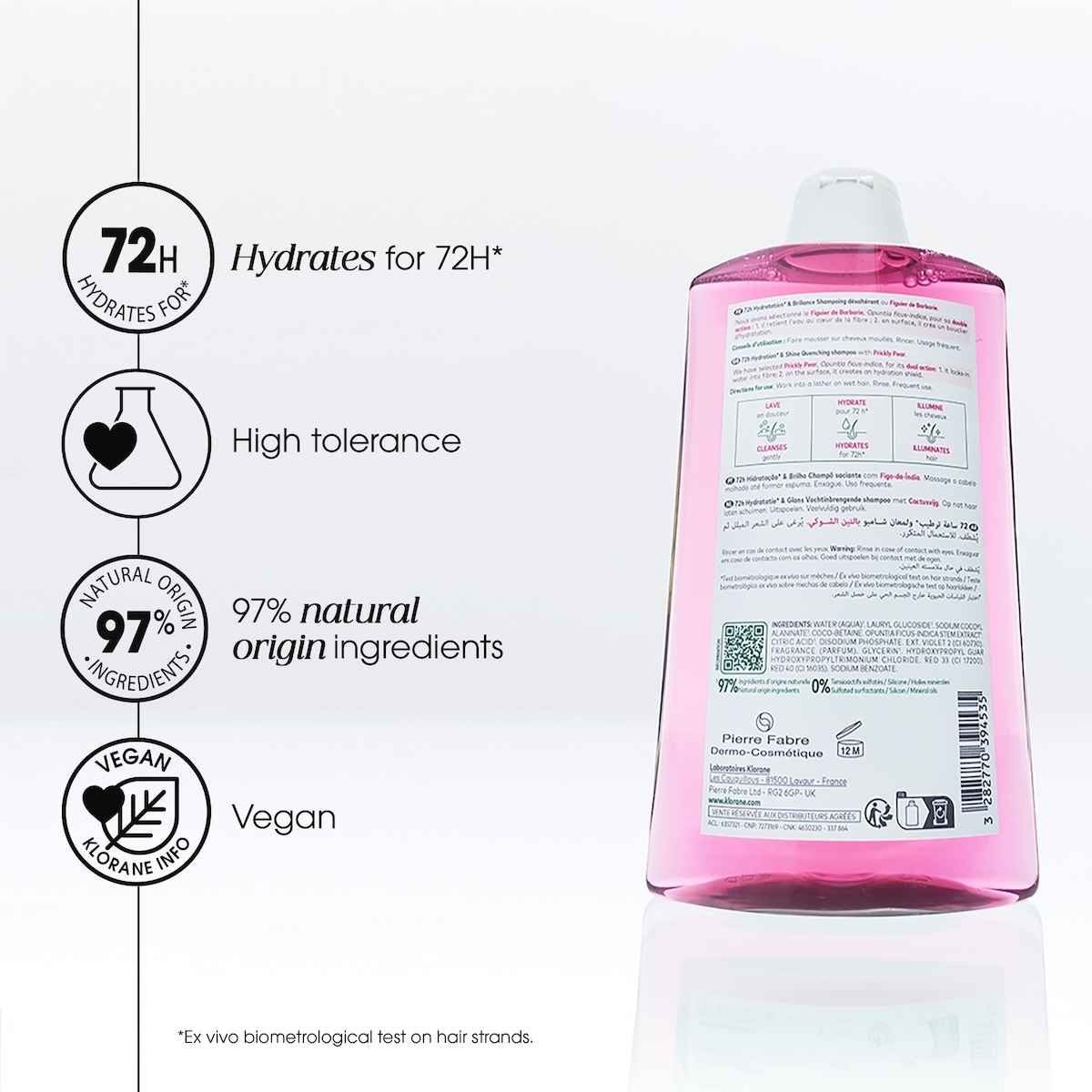 Quenching shampoo with Prickly Pear