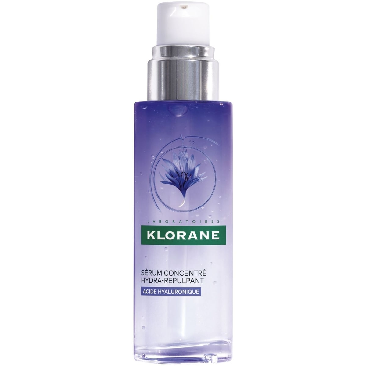 Super-charged hydra-plumping serum with ORGANIC Cornflower