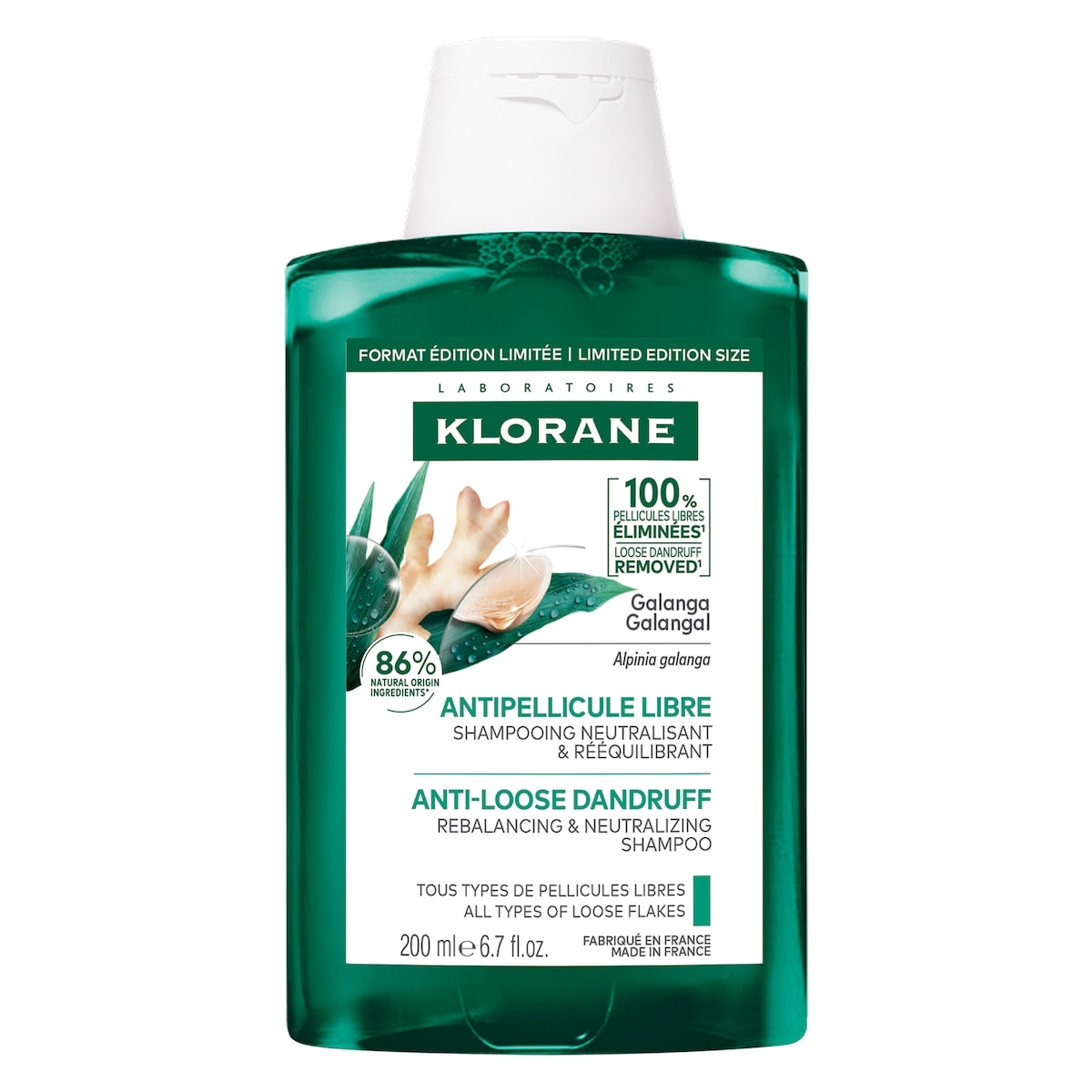 Rebalancing & Neutralizing Shampoo with Galangal - Anti-Loose Dandruff - High tolerance formula