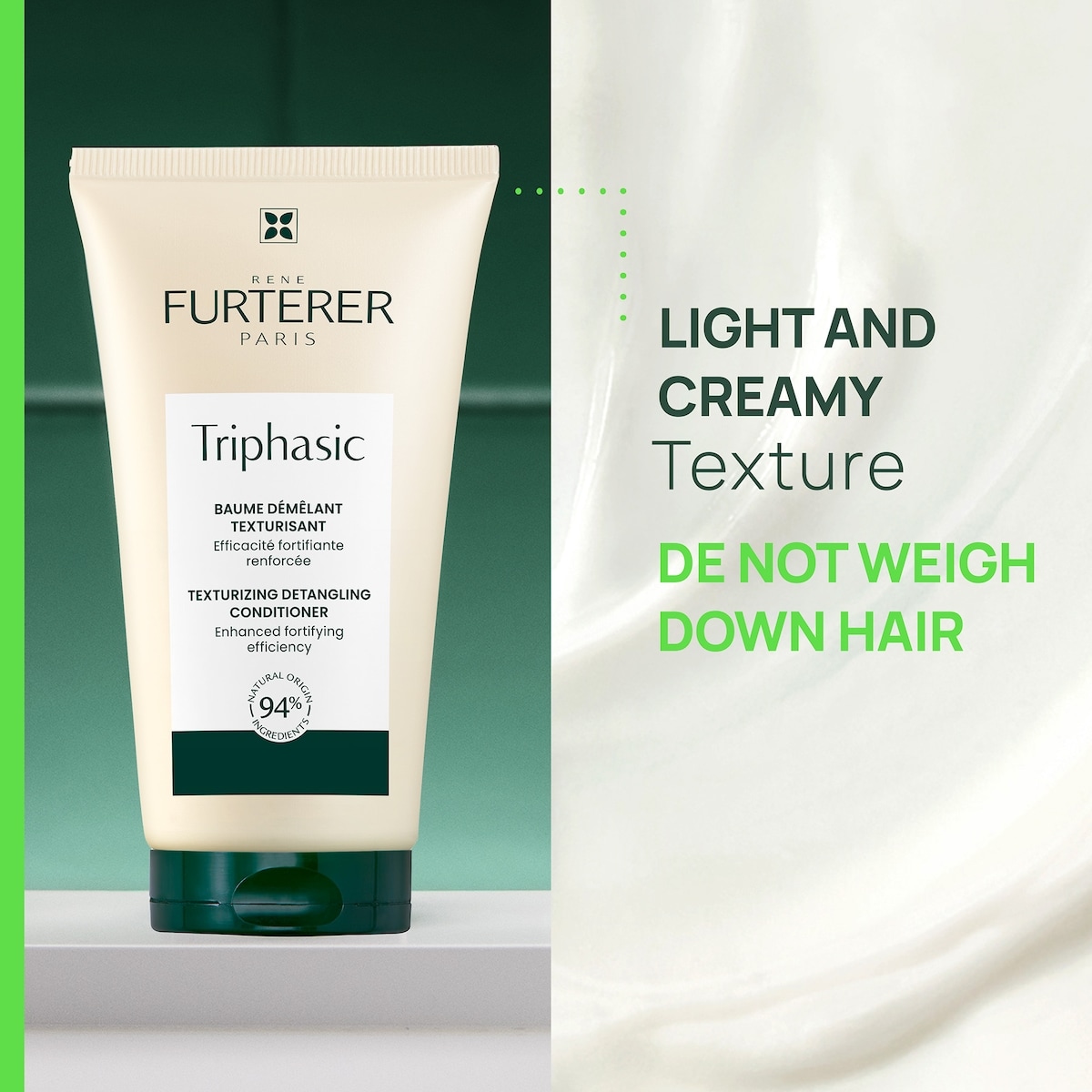 Triphasic - Texturizing Detangling Conditioner - Hair Loss, Pro-density - Strengthened hair