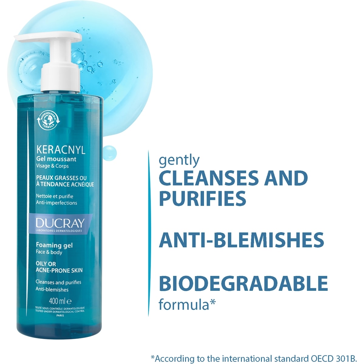 Keracnyl Anti-acne cleansing foaming gel DUO