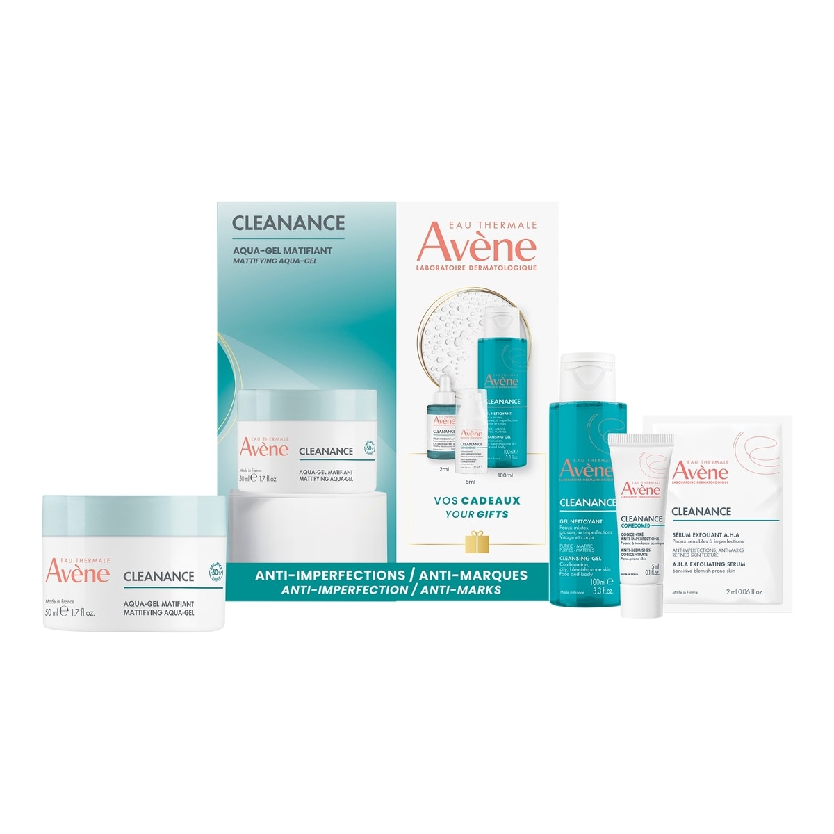 Coffret des Fêtes Cleanance Aqua-Gel Matifiant