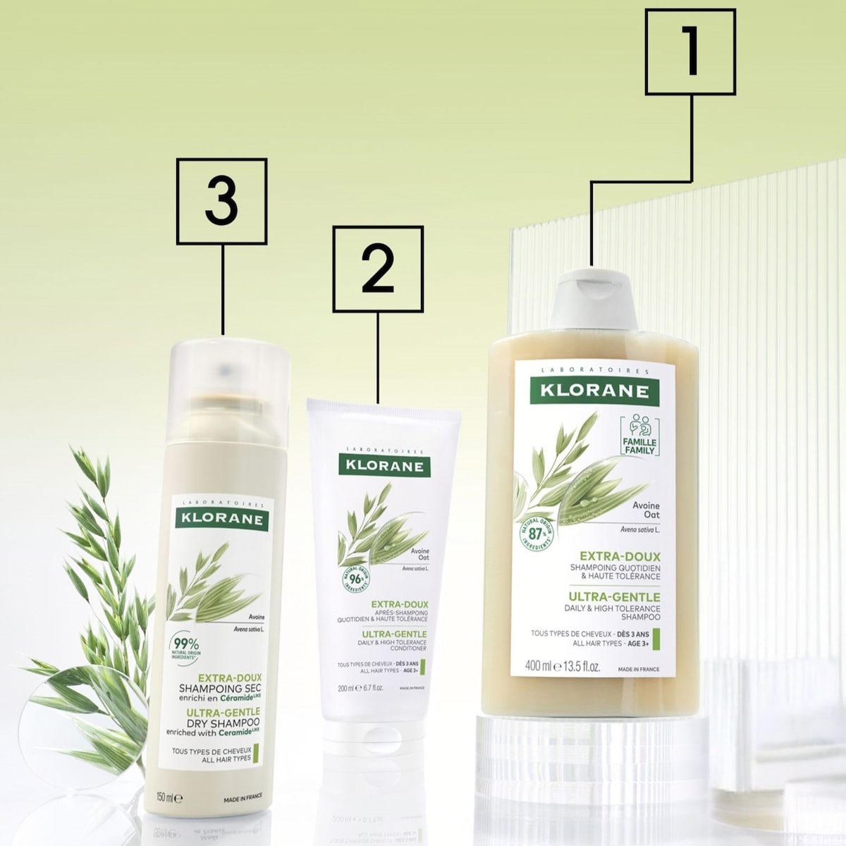 BONUS SIZE Ultra-gentle dry shampoo with Oat and Ceramideᴸᴵᴷᴱ - 250 ml