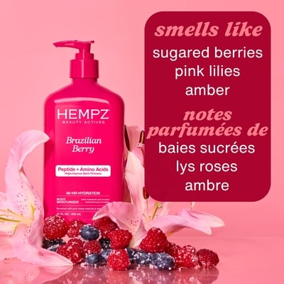Brazilian Berry Herbal Body Moisturizer with Firming Peptide + Amino Acids 3