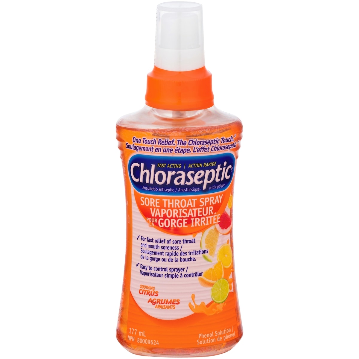 Chloraseptic Vaporisateur Pour la Gorge Irritée Agrumes Apaisants
