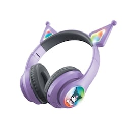 Casque sans fil illuminé Kuromi avec oreilles 1