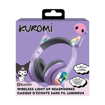 Casque sans fil illuminé Kuromi avec oreilles 2