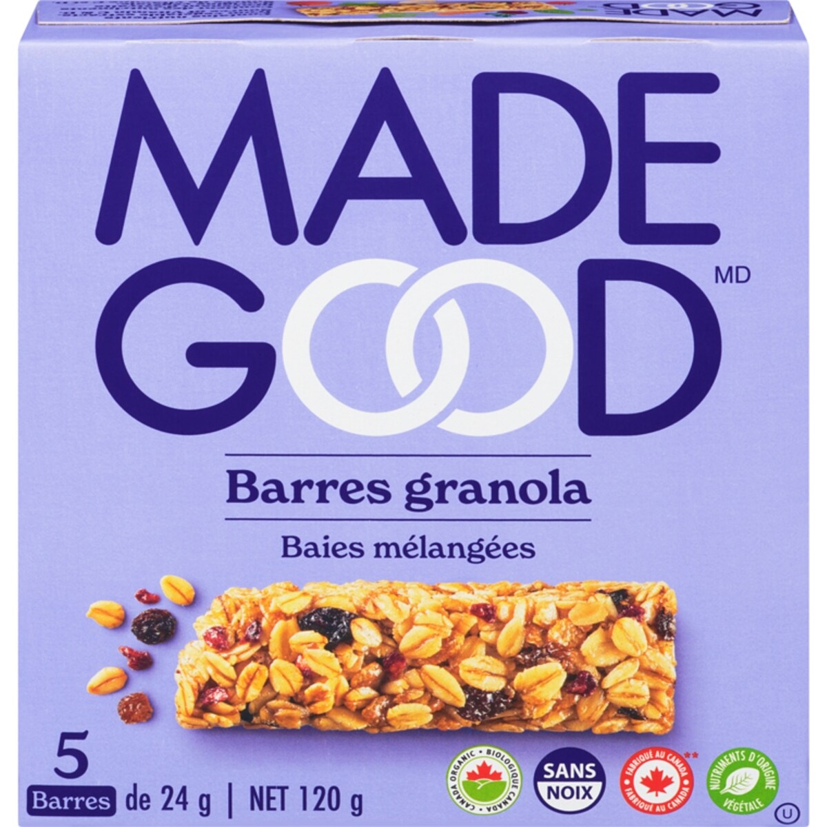 Barres granola Baies mélangées