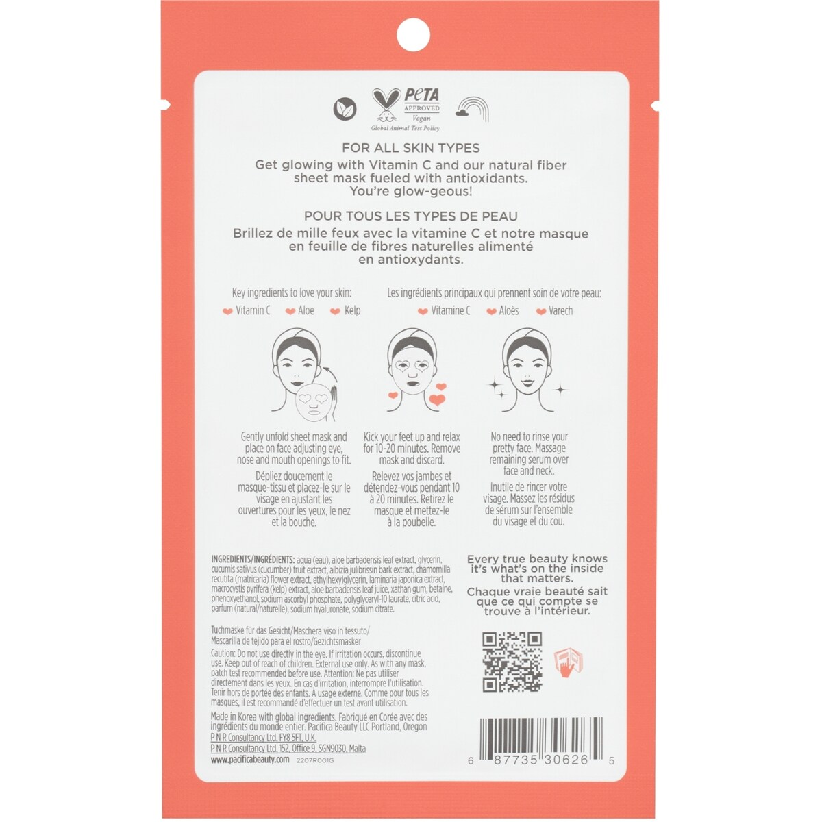 Masque facial éclaircissant Glow Baby